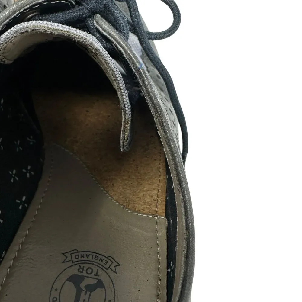 Clarks Mens Pitnet Limit Navy Combo Preppy Wingtip Dress Shoes Size‎ 10.5